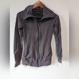 twik Greyish Purple Zip-Up Sweater